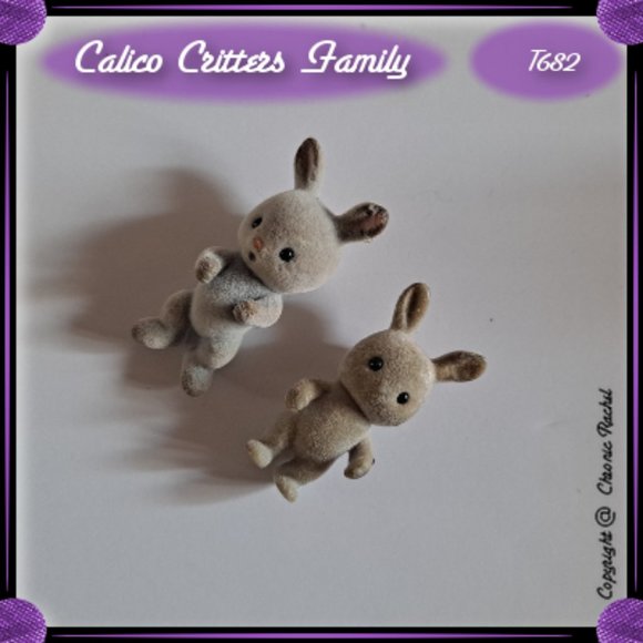 Grey Babblebrook Rabbit Family - Picture 6 of 8